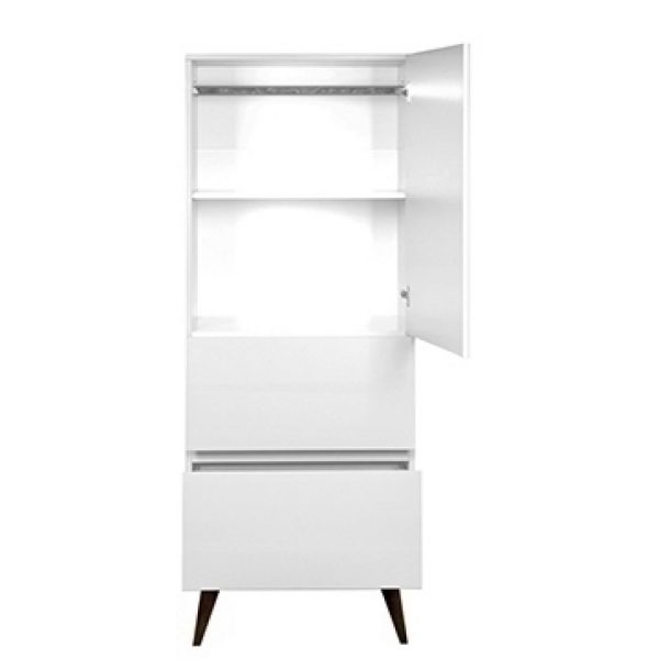 ΝΤΟΥΛΑΠΑ ΜΕ 2 ΣΥΡΤΑΡΙΑ TRENDY WHITE